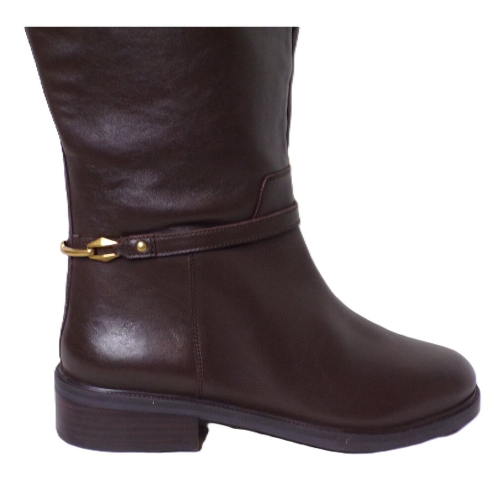 🆕 VINCE CAMUTO Adria 2 Tall Knee High Riding Boot 9 Wide Calf Brown - Picture 13 of 16